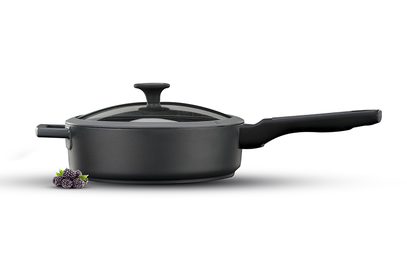 28cm Sauté Pan with lid BLACKBERRY by FOOD APPEAL