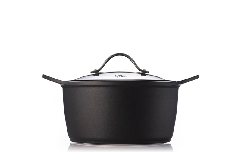 20cm Casserole with lid BLACK MARBLE by FOOD APPEAL
